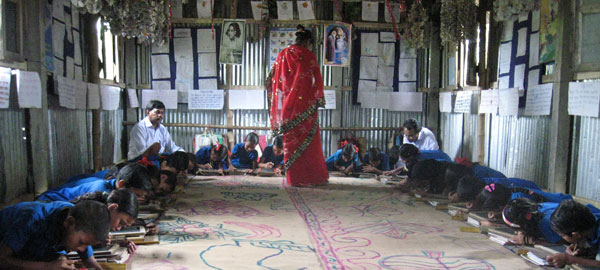 A primary school that is part of BRAC’s Educational Support Program in rural Mymensingh