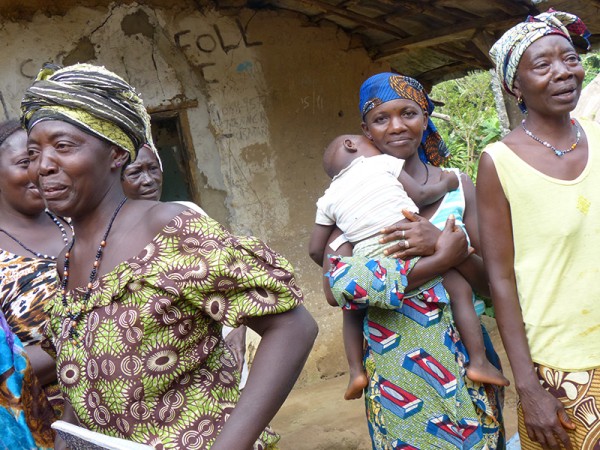 Some of the women in BRAC Sierra Leone's program to boost livelihoods for rural women in Sierra Leone through enhanced poultry production. (Photo: Rod Dubitsky)
